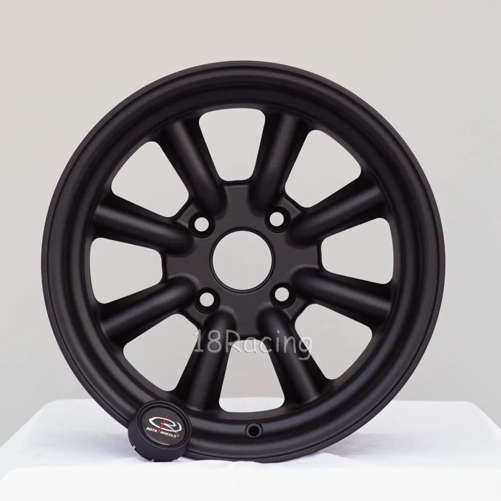 Rota Wheels Rkr 1580 4X100 0 67.1 Flat Black 1
