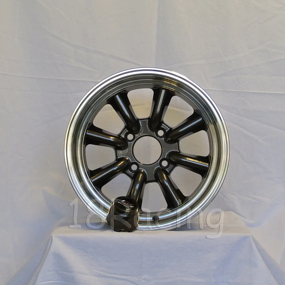Rota Wheels Rkr 1590 4X114.3 0 73 Gunmetal With Polish Lip 1