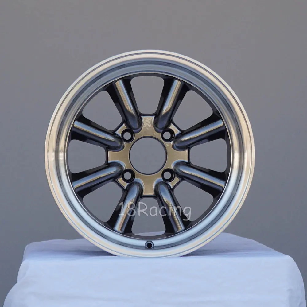 Rota Wheels Rkr 1580 4X110 10 73 Hyperblack With Polish Lip 1