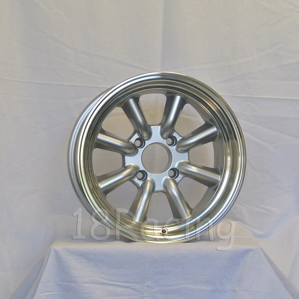Rota Wheels Rkr 1580 4X110 10 73 Silver With Polish Lip 1