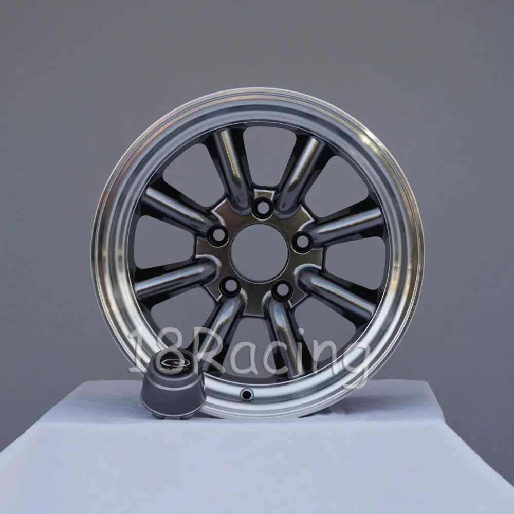 Rota Wheels Rkr 1580 5X114.3 0 73 Hyperblack With Polish Lip 1