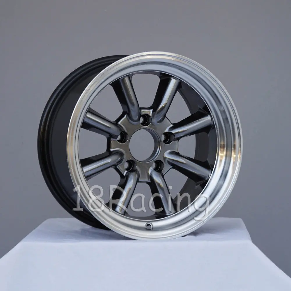 Rota Wheels Rkr 1580 5X114.3 10 73 Hyperblack With Polish Lip 2