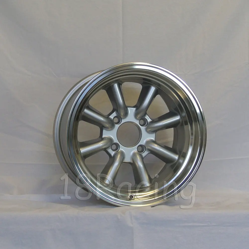 Rota Wheels Rkr 1590 4X114.3 -15 73 Silver With Polish Lip 1