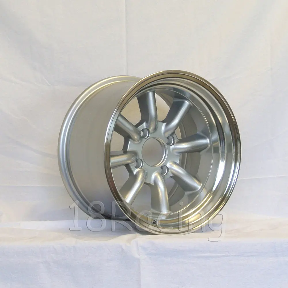 Rota Wheels Rkr 1590 4X114.3 -15 73 Silver With Polish Lip 2