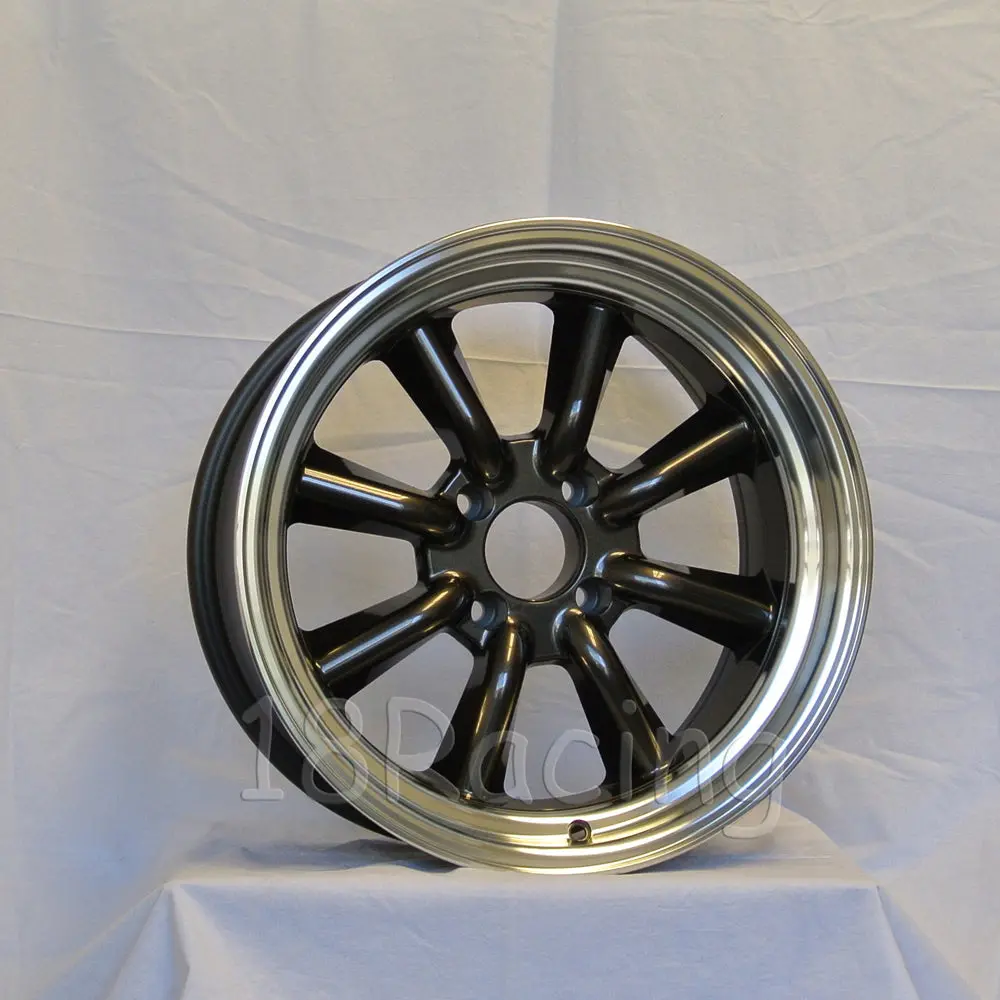 Rota Wheels Rkr 1795 4X114.3 -20 73 Gunmetal With Polish Lip 1