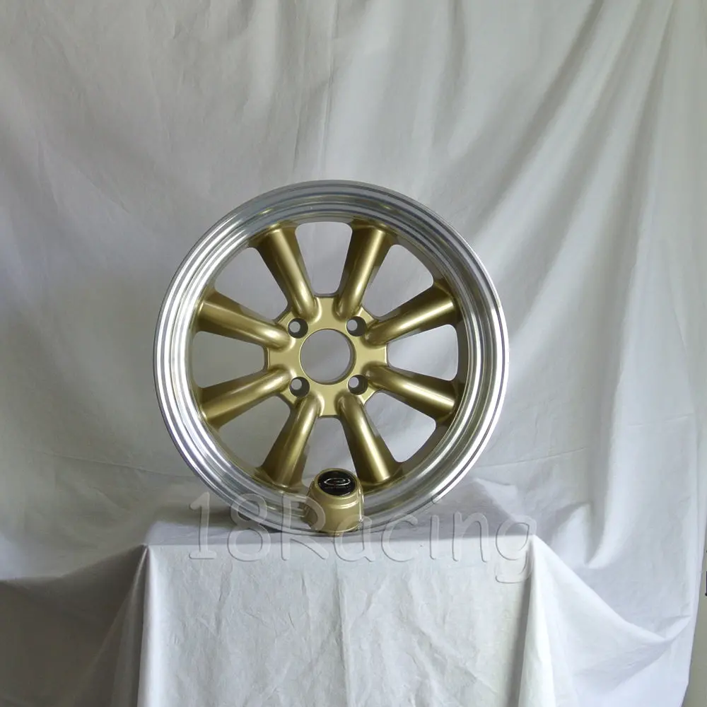 Rota Wheels Rkr 1785 4X114.3 4 73 Gold With Polish Lip 1