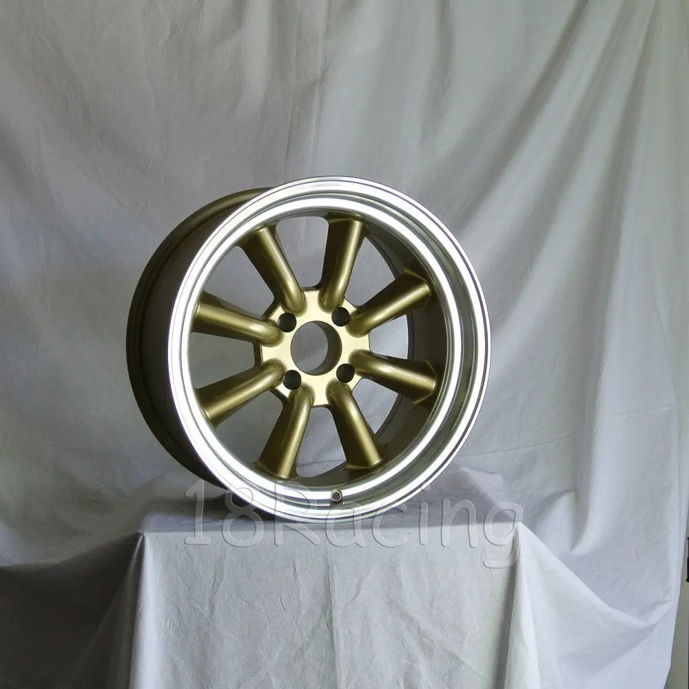 Rota Wheels Rkr 1795 4X114.3 -20 73 Gold With Polish Lip 1