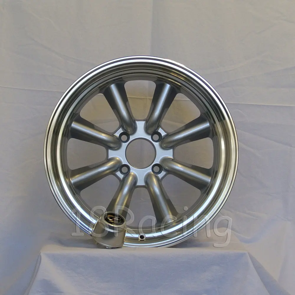 Rota Wheels Rkr 1785 4X114.3 -10 73 Silver With Polish Lip 1