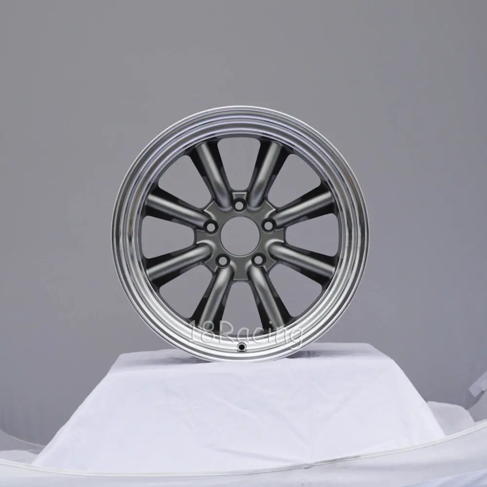 Rota Wheels Rkr 1785 5X114.3 0 73  Steel Grey With Polish Lip 1