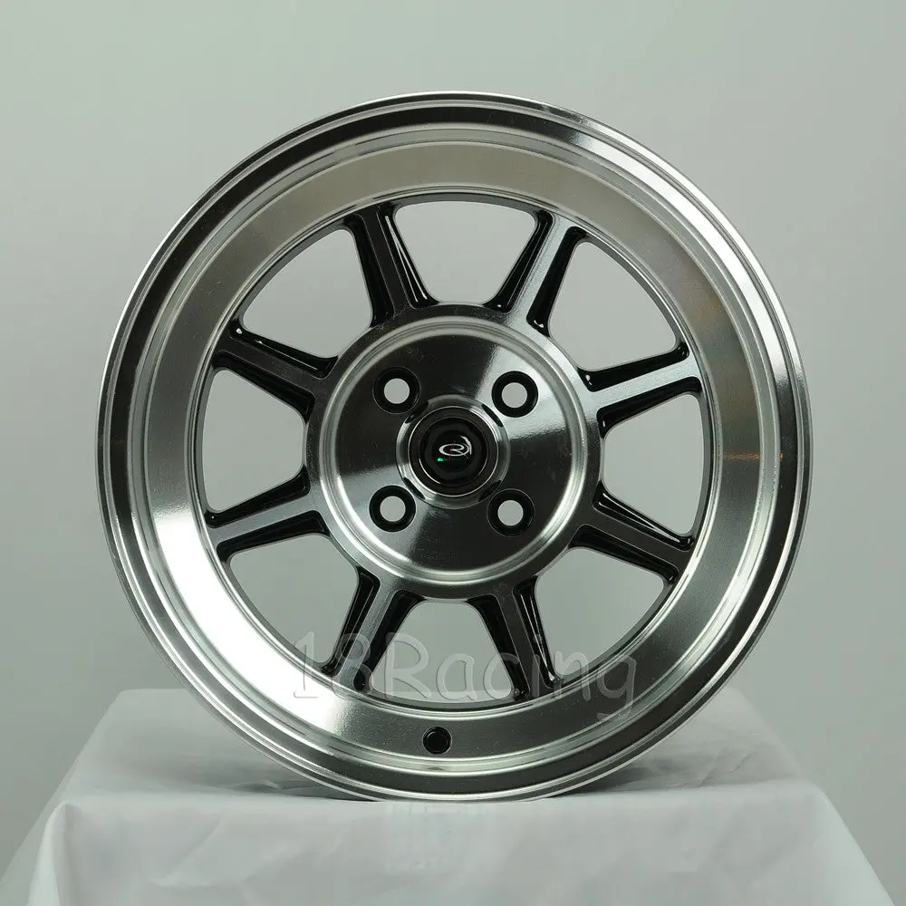 Rota Wheels Shakotan 1570 4X98 15 58.5 Full Polish Black 1