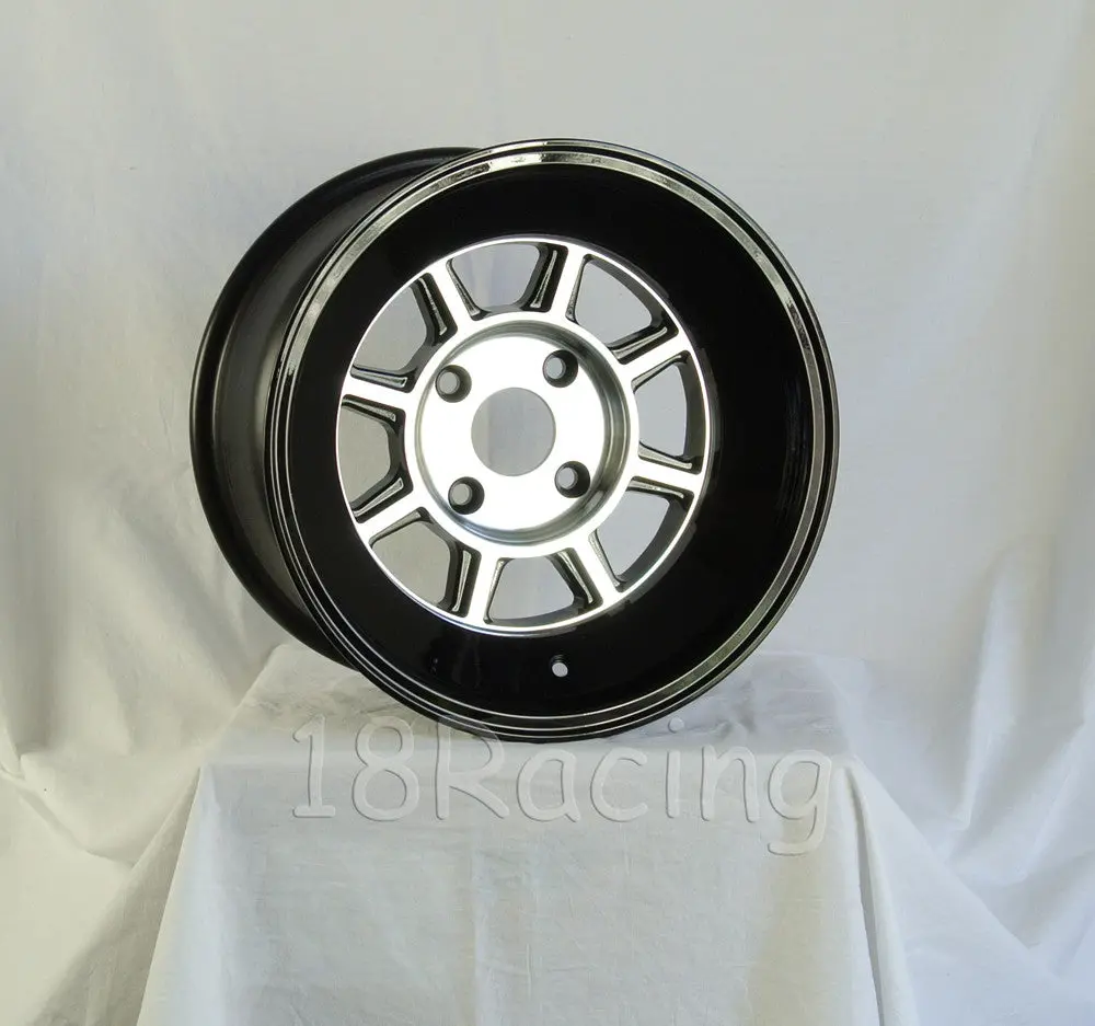 Rota Wheels Shakotan 1590 4X114.3 0 73 Full Polish Black With Yamaha Black Lip 2