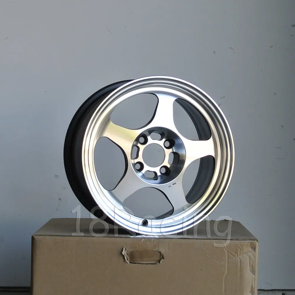 Rota Wheels Slipstream 1580 4X100 34 67.1 Full Polish Gunmetal 14.5 Lbs 1