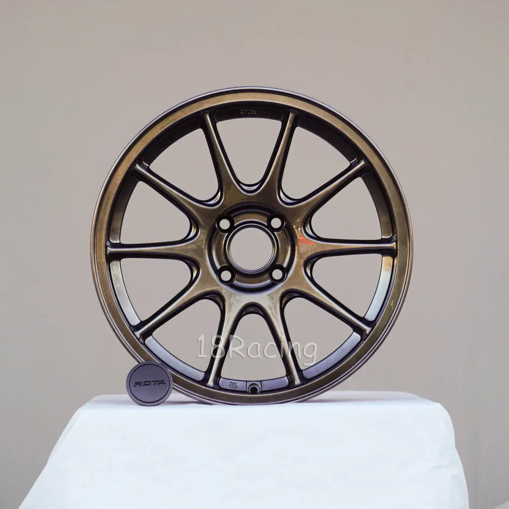 Rota Wheels Strike 1780 4X108 40 73 Hyperblack 17.16 Lbs 1