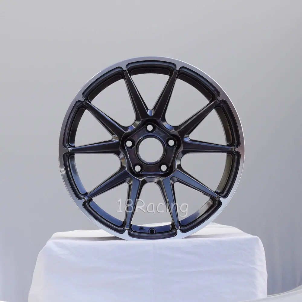 Rota Wheels Stw 1780 5X100 44 73 Hyperblack With Polish Lip 1