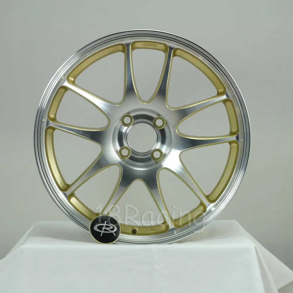 Rota Wheels Torque 1775 4X100 45 67.1 Full Polish Gold 1