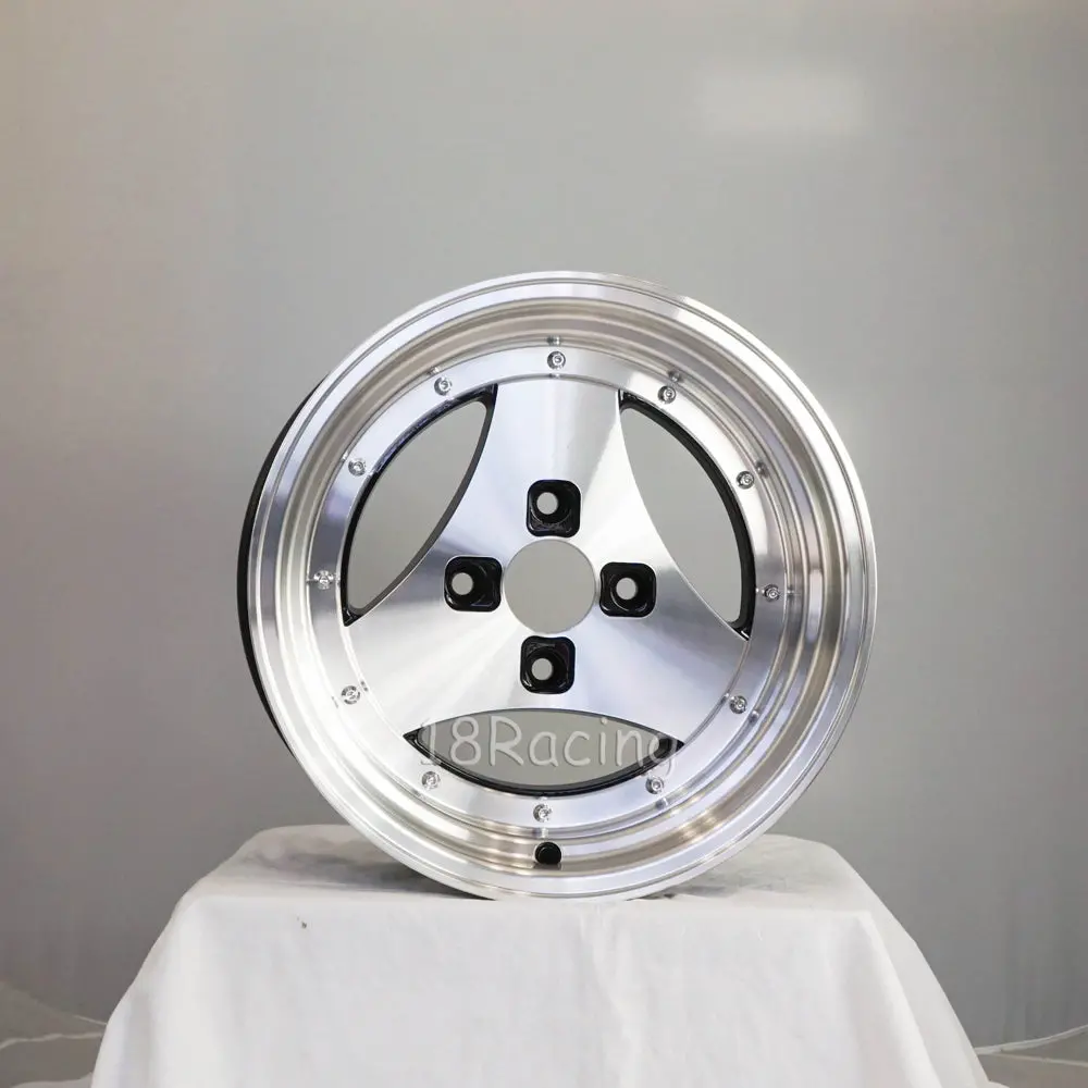 Rota Wheels Tri Al 1580 4X114.3 0 73 Full Polish Black 1