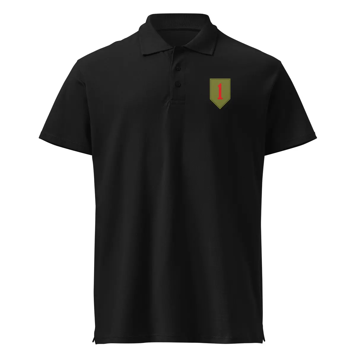 Premium Pique Polo Shirt Ssi - 1St Infantry Division Wo Txt X 300 1