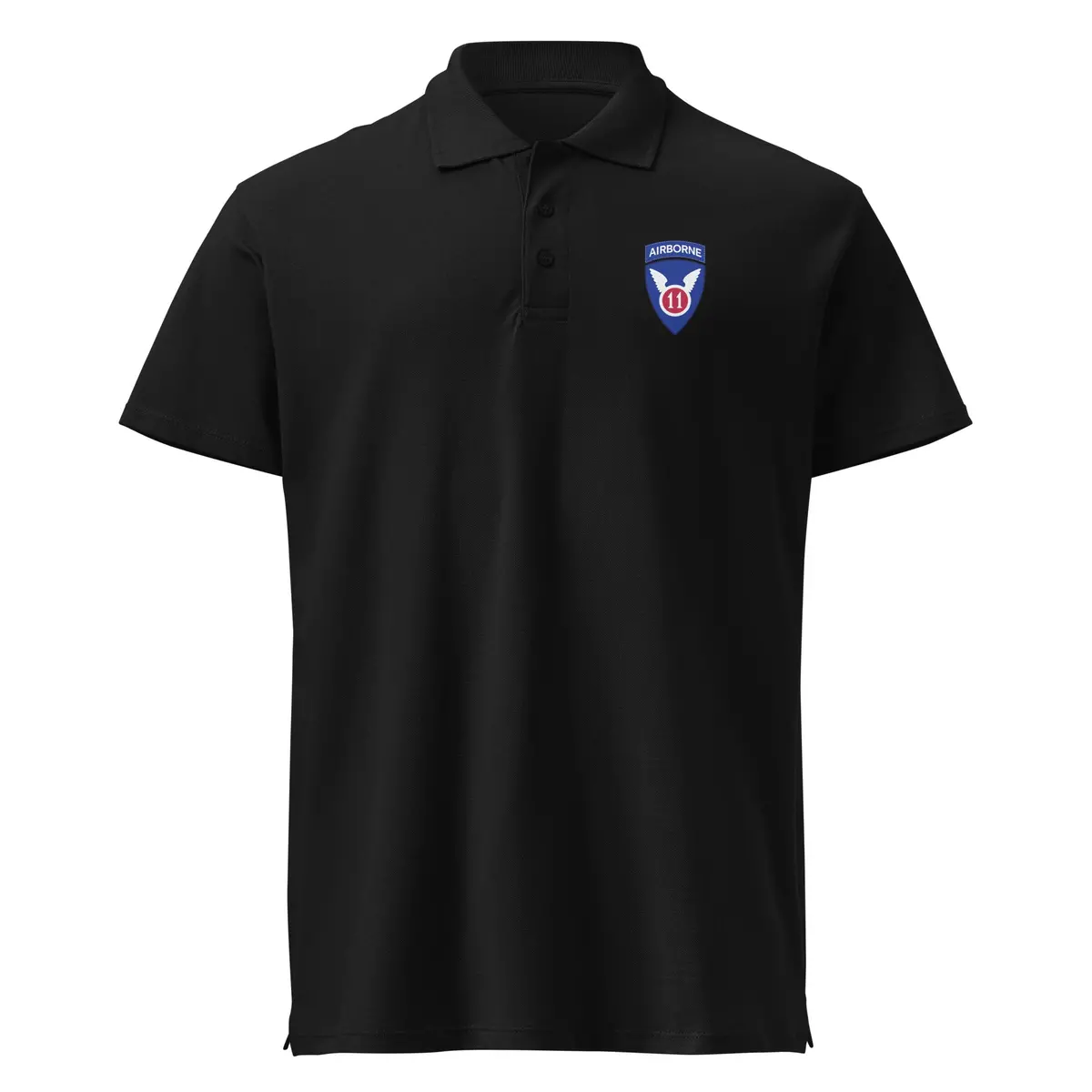 Premium Pique Polo Shirt - 11Th Airborne Division - Ssi Wo Txt X 300 1