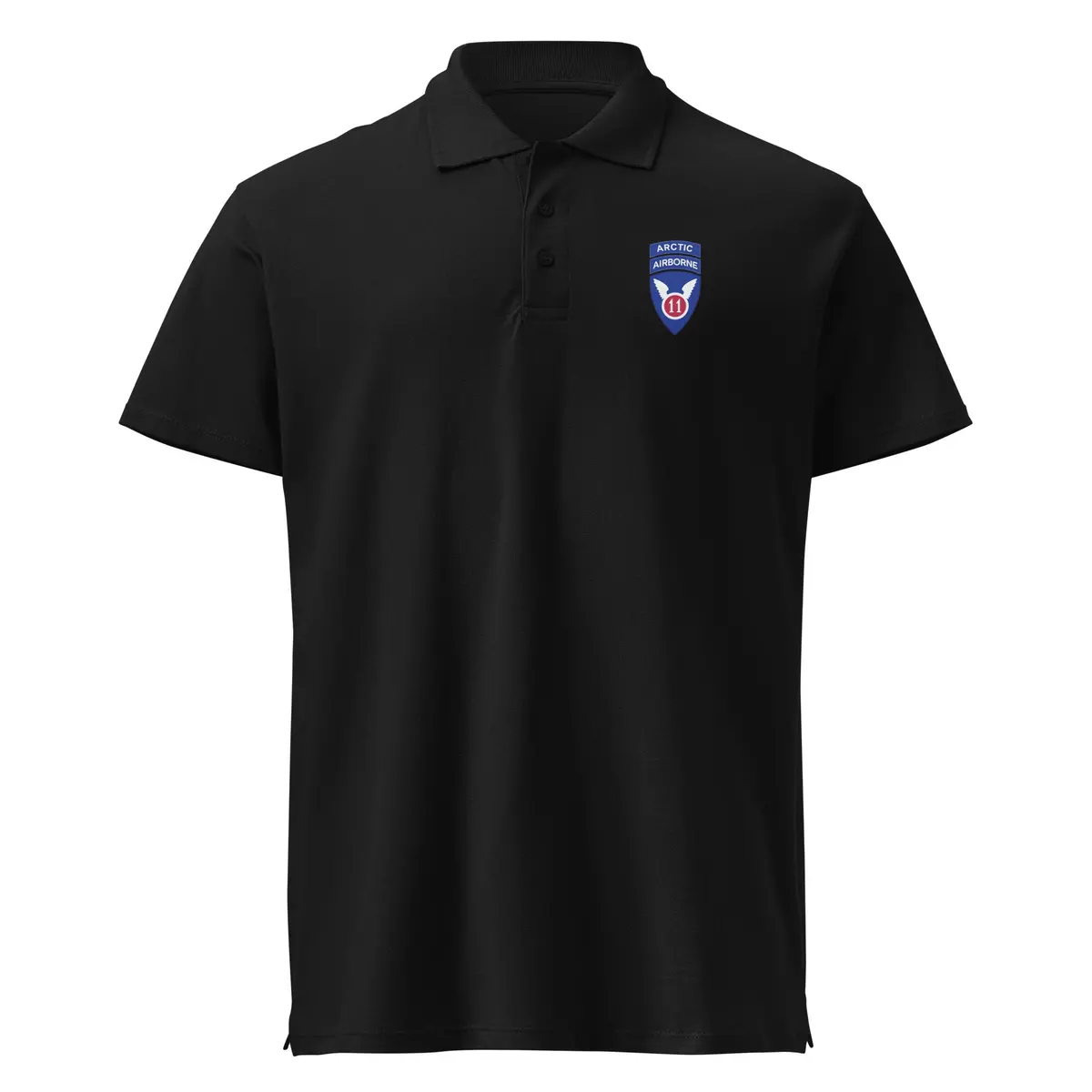 Premium Pique Polo Shirt - 11Th Airborne Division - Ssi W Arctic Tab Wo Txt X 300 1