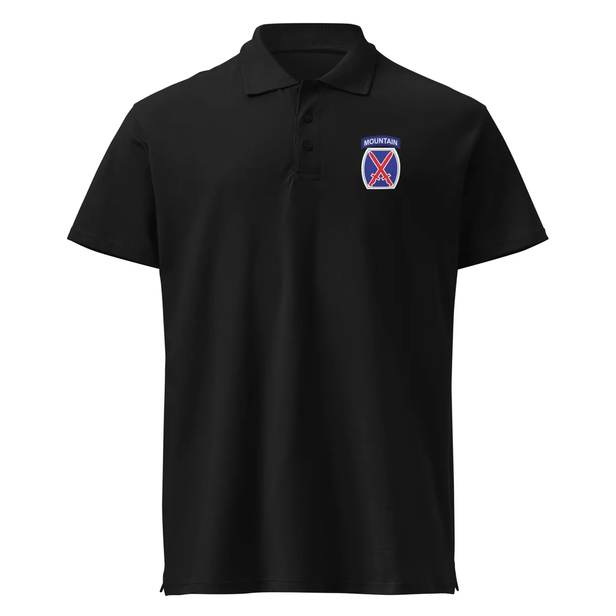Premium Pique Polo Shirt - Ssi - 10Th Mountain Division X 300 1