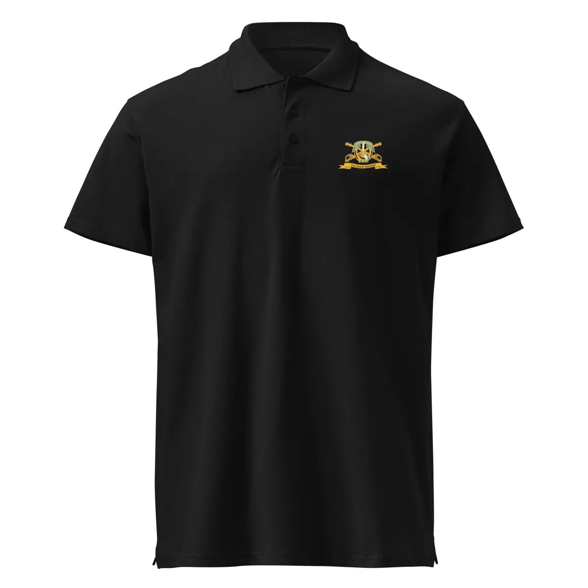 Premium Pique Polo Shirt Army  - 7Th Cavalry Regiment W Br - Ribbon X 300 1