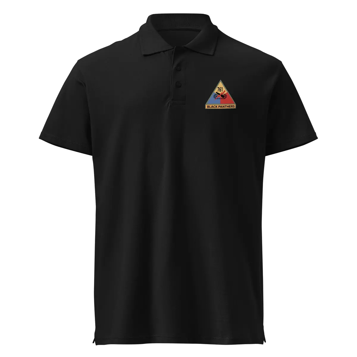 Premium Pique Polo Shirt Army - 761St Tank Battalion Ssi W Name Tape X 300 1
