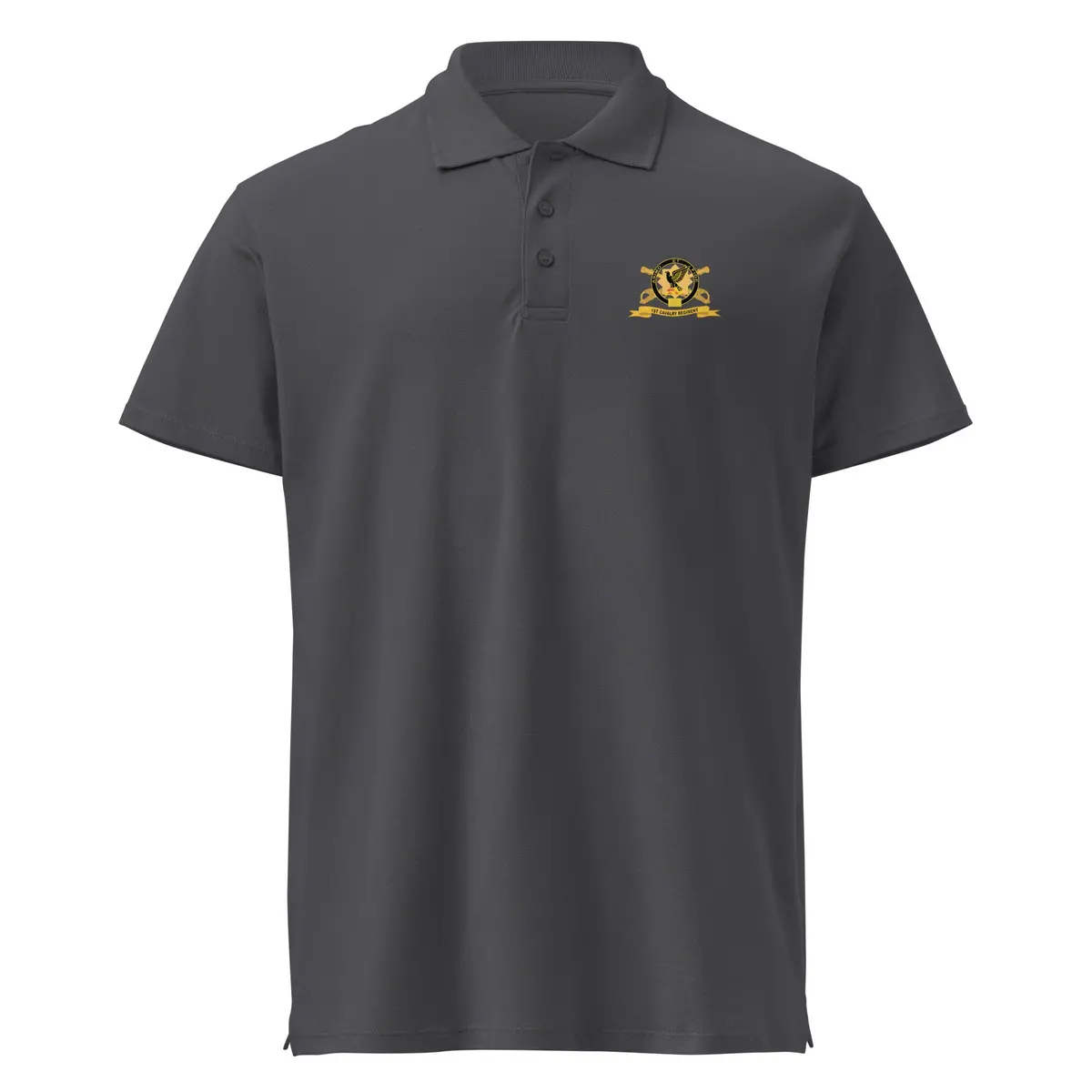 Elite Pique Poloshirt Featuring 1st Cavalry Regiment BR Ribbon Design – Pack of 300 - Image 7
