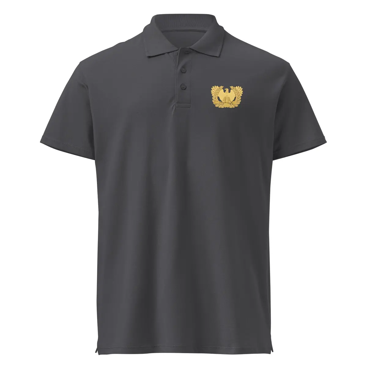 High-quality pique polo shirt featuring official warrant officer emblem and military-inspired design - Image 7