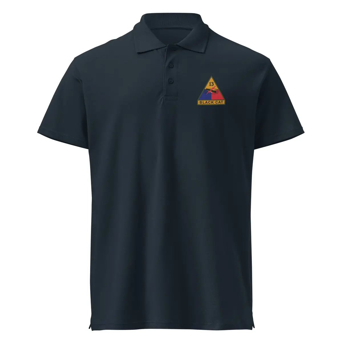 Premium Pique Polo Shirt Ssi - 13Th Armored Division W Name Tape X 300 9