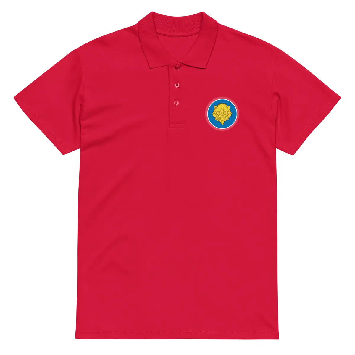 Premium Pique Polo Shirt Featuring 106th Infantry Division Shoulder Sleeve Insignia - Image 5