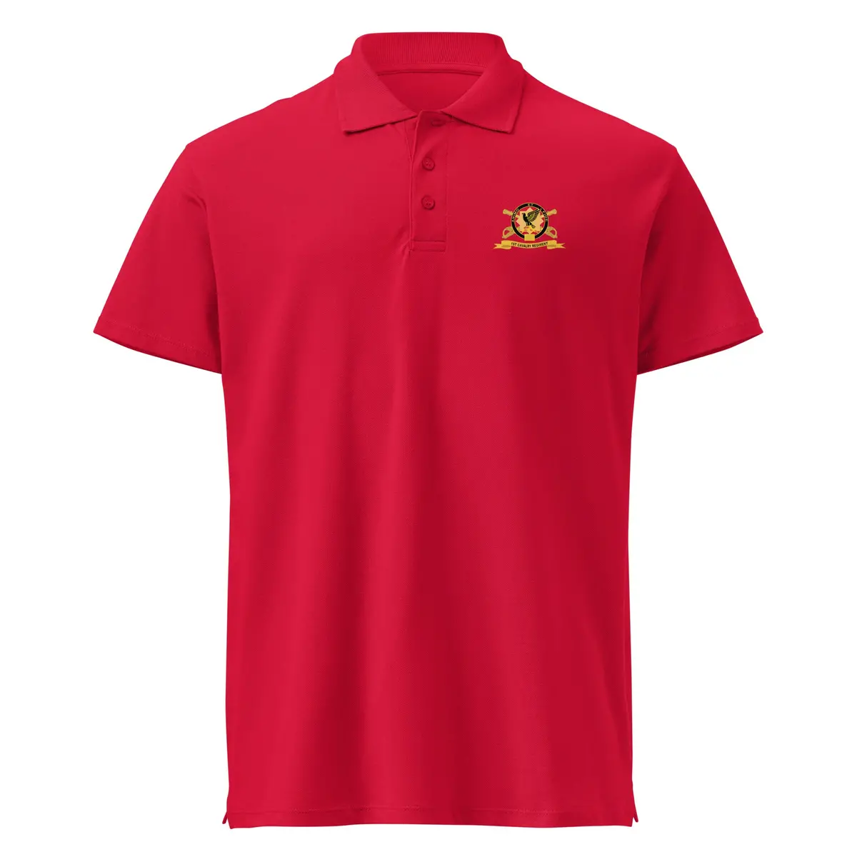 Elite Pique Poloshirt Featuring 1st Cavalry Regiment BR Ribbon Design – Pack of 300 - Image 5