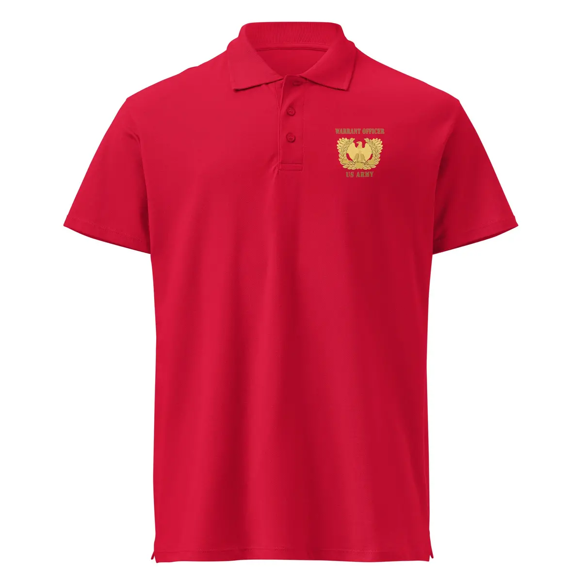 High-Quality Pique Polo Shirt Featuring Official Warrant Officer Insignia - Image 5