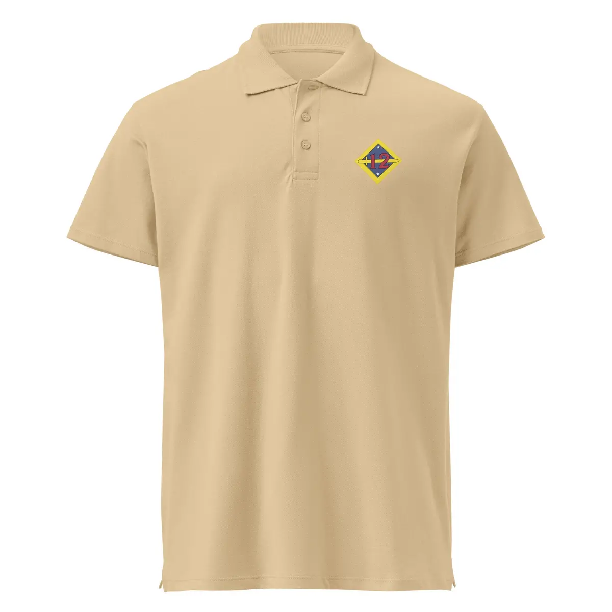 Authentic WWI-Era 12th Division Pique Polo Shirt Featuring SSI and 'WO TXT' Embroidery – 1918–1919 Commemorative Design - Image 21