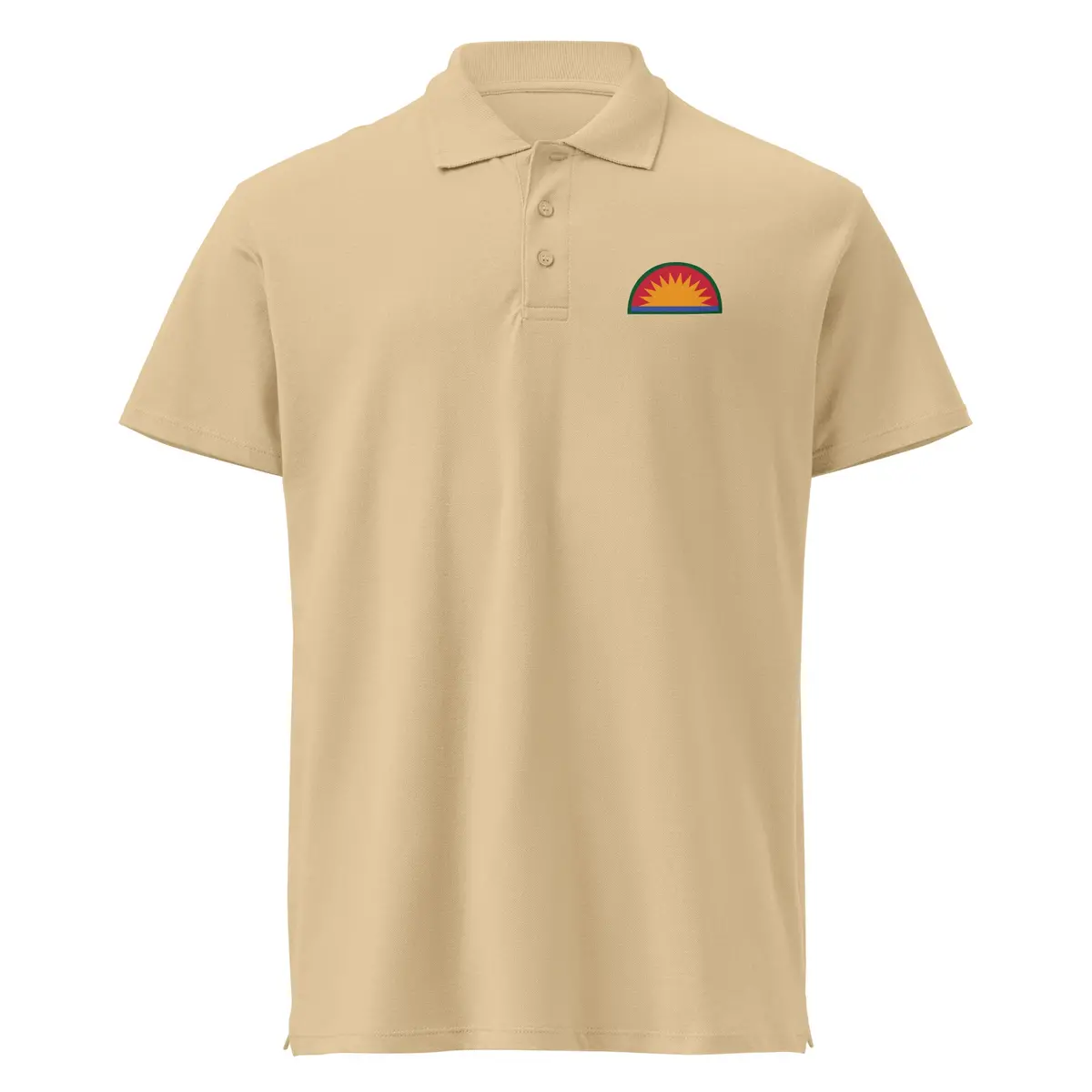 High-quality pique polo shirt featuring the official 41st Infantry Division shoulder sleeve insignia - Image 21