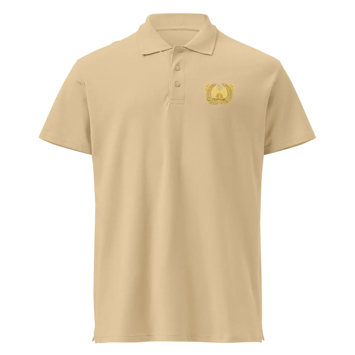High-quality pique polo shirt featuring official warrant officer emblem and military-inspired design - Image 11