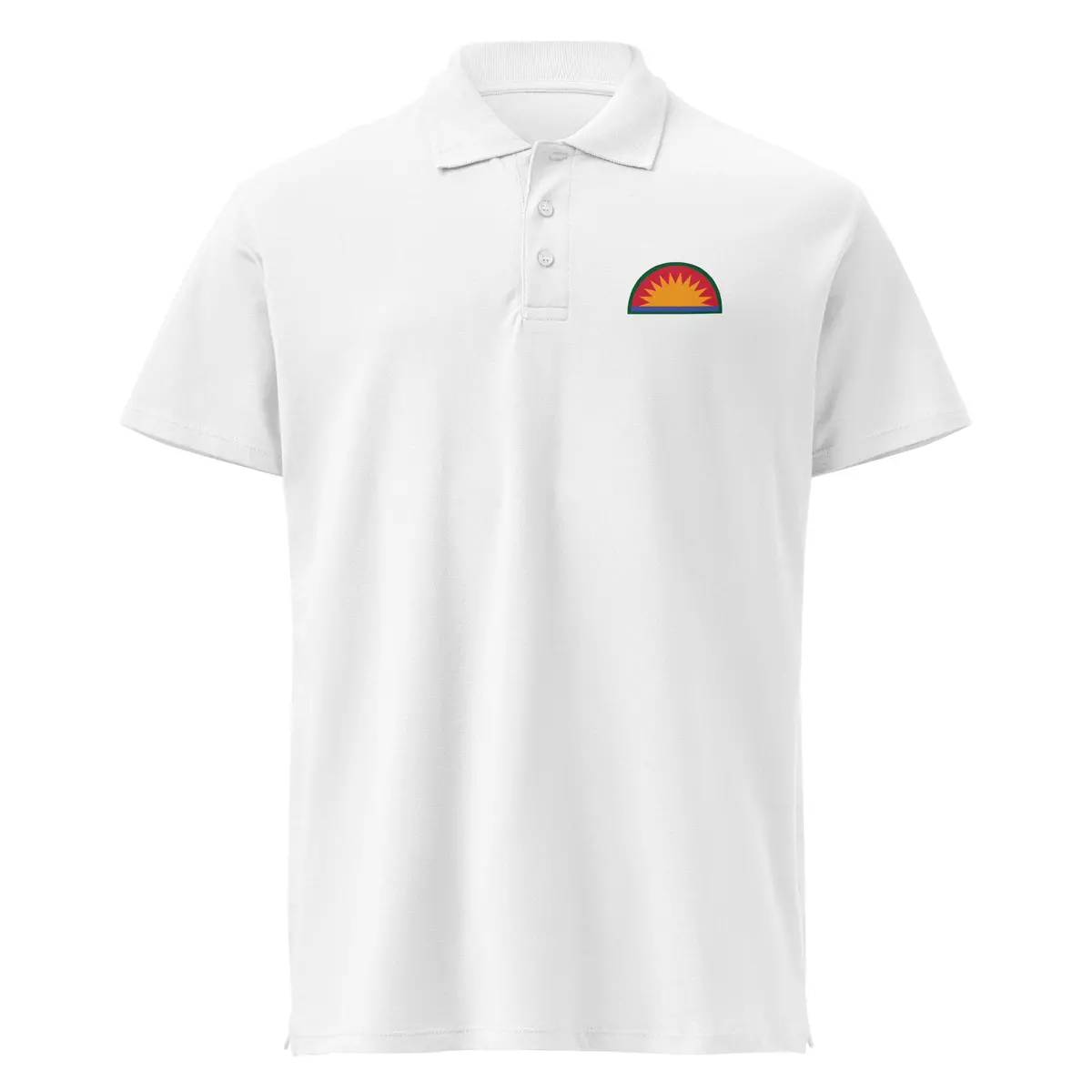 High-quality pique polo shirt featuring the official 41st Infantry Division shoulder sleeve insignia - Image 25