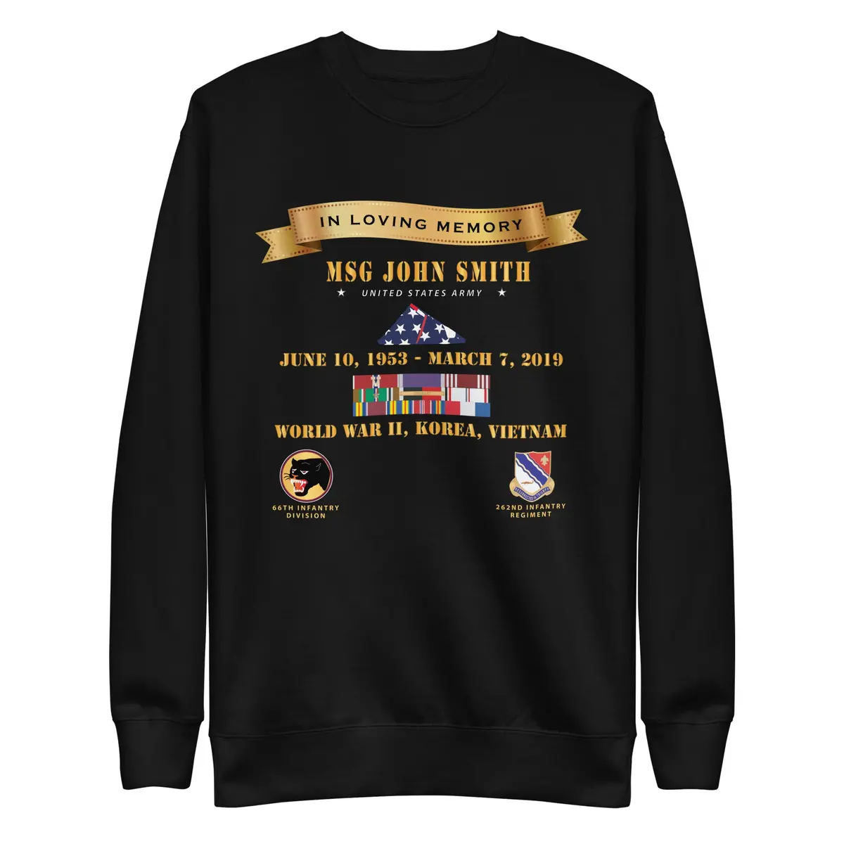 Unisex Premium Sweatshirt - Army -Template 1 - In Memorial Of - 2025 X 300 1