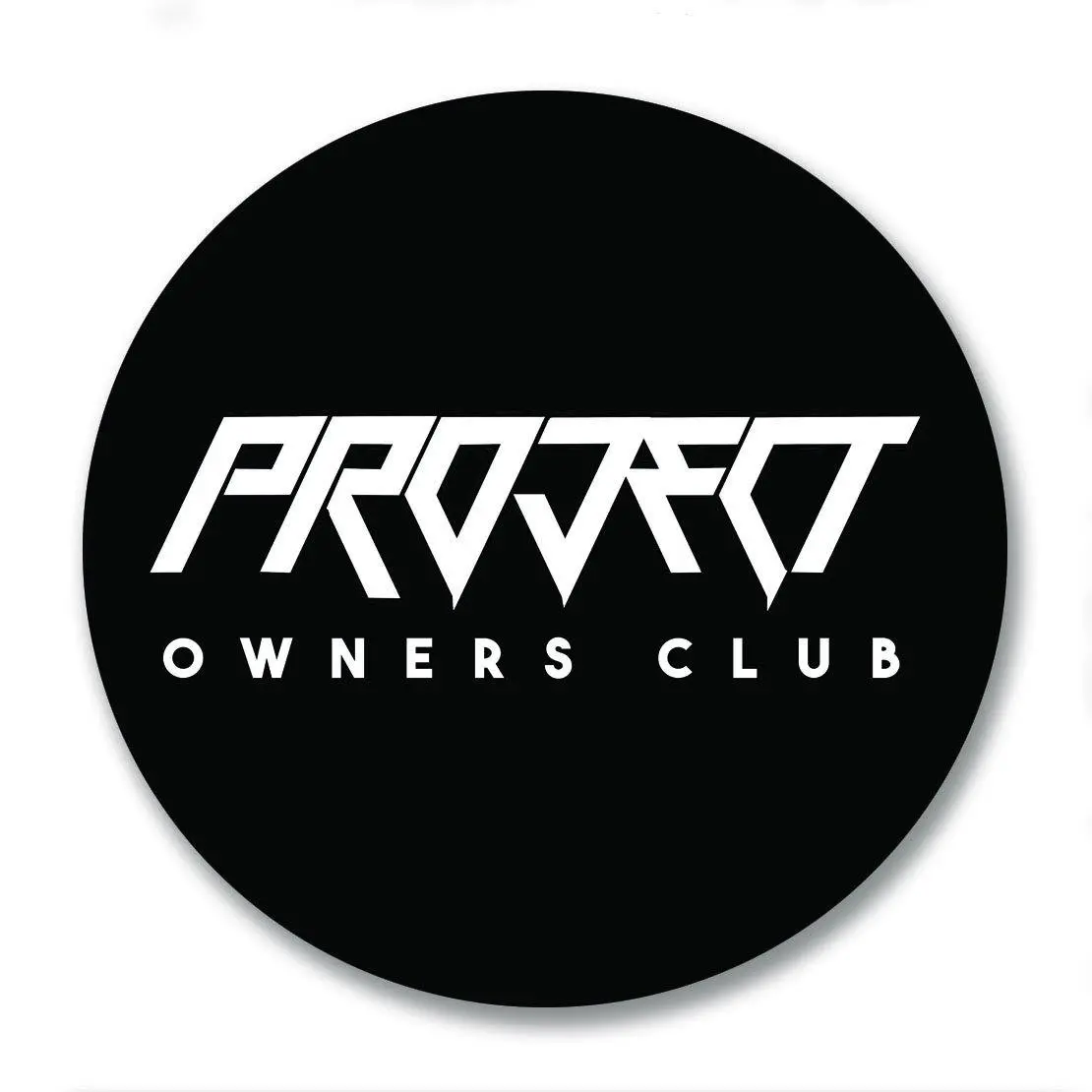 Project Owners Club Badge 80Mm Vinyl Sticker 1