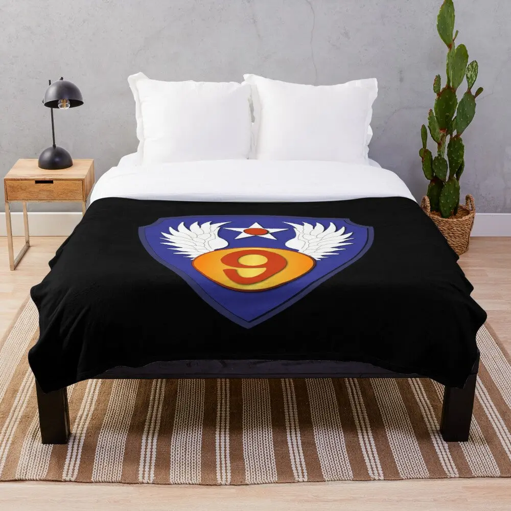 Aac - Ssi - 9Th Air Force Wo Txt Throw Blanket 1