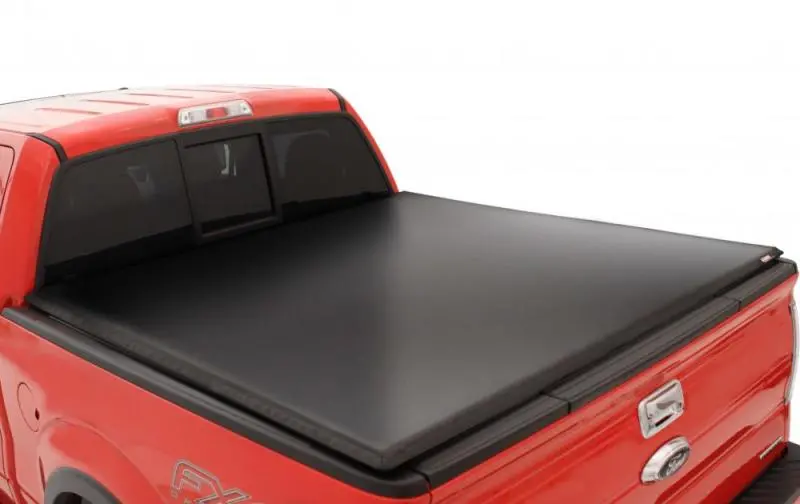 Lund Genesis Tri-Fold Tonneau Cover For 2005–2015 Toyota Tacoma (6-Foot Bed) – Matte Black 1