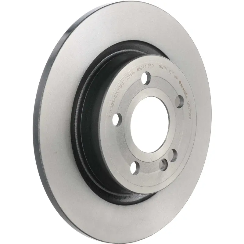 Brembo Uv-Coated Rear Brake Rotors For 2017–2022 Hyundai Elantra/Ioniq, 2019–2021 Veloster, And 2020–2021 Kia Forte 1