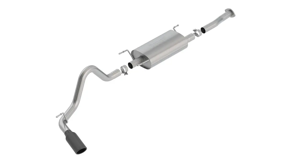 Borla S-Type Stainless Steel Cat-Back Exhaust With Black Chrome Tip – Fits 2016–2018 Toyota Tacoma 3.5L V6 1