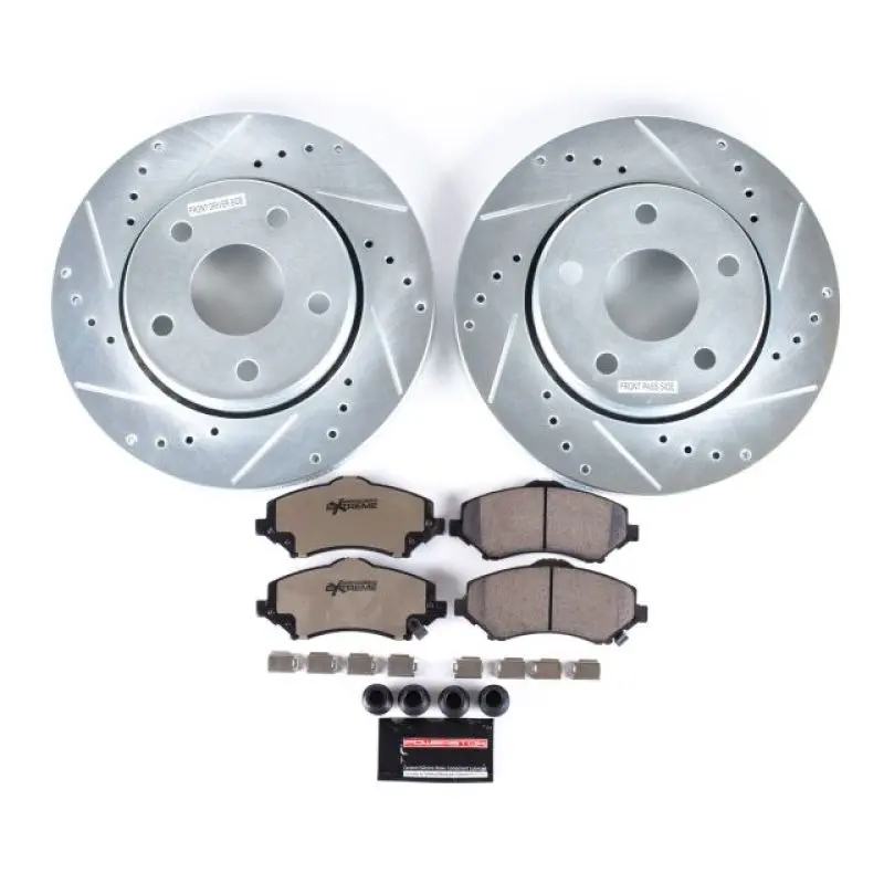 Power Stop 07-17 Jeep Wrangler Front Z36 Truck & Tow Brake Kit 1