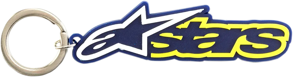 Alpinestars Blaze Key Fob – Blue/Yellow Design, Model 1019-94006-7250 1