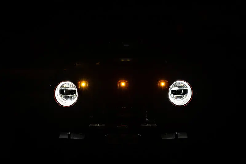 Dv8 Offroad Amber Marker Light Kit For 2018+ Jeep Jl Wrangler Grille 1