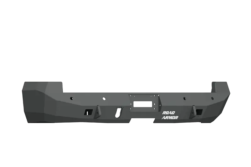 Road Armor Stealth Rear Winch Bumper – Textured Black Finish For 2010–2018 Ram 2500, Includes Sensor Cutouts (Warn M8000 Compatible) 1