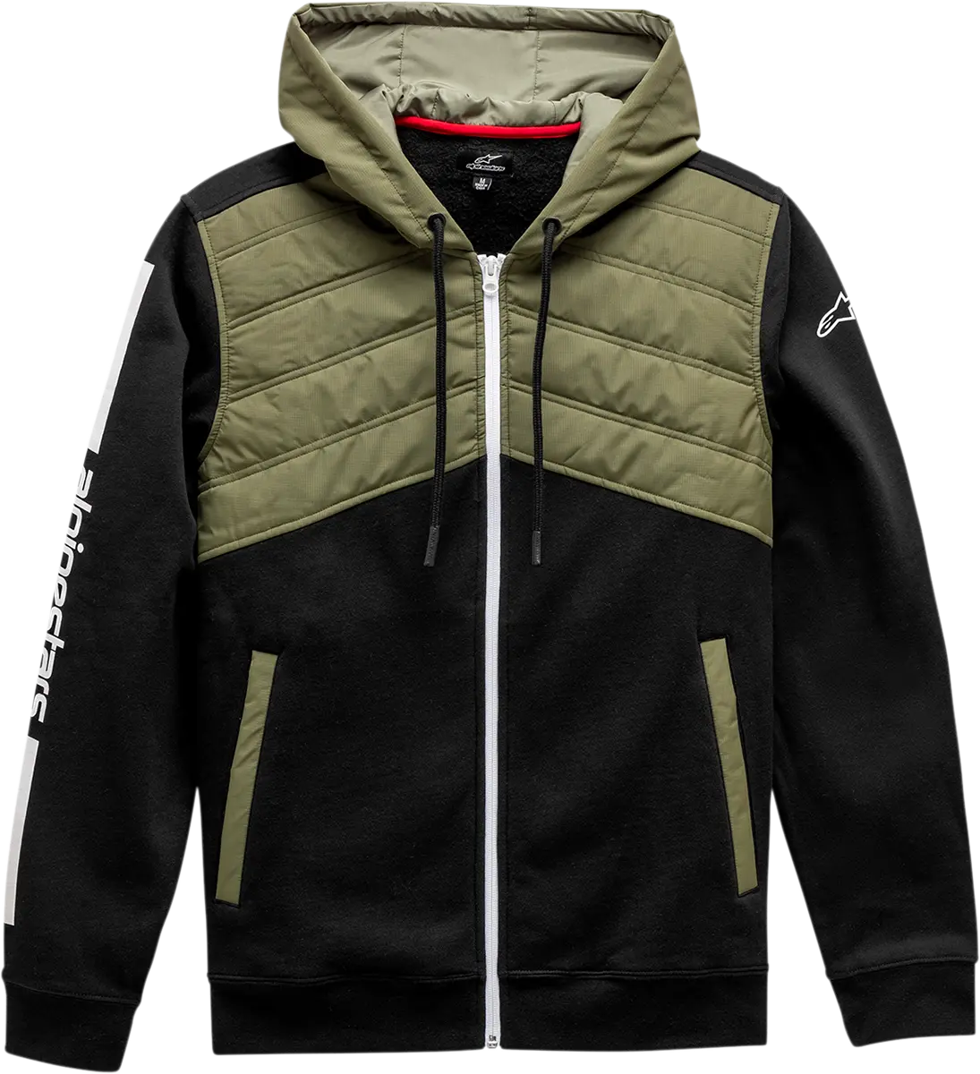 Alpinestars Alltime Hybrid Jacket – Black/Olive Colorway, Size Large (Model 1211110021067L) 1