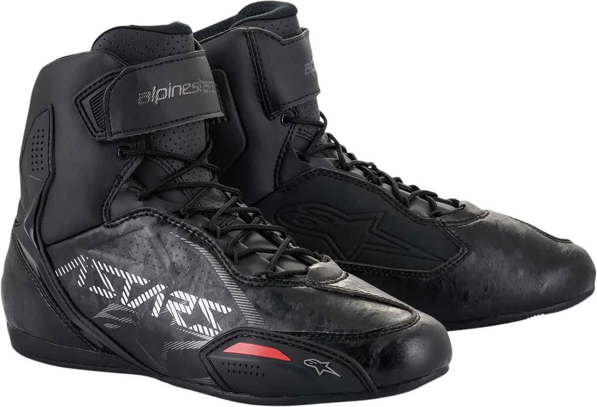 Alpinestars Faster-3 Motorcycle Riding Shoes – Black/Gunmetal, Size Us 10 (Model 2510219-110110) 1