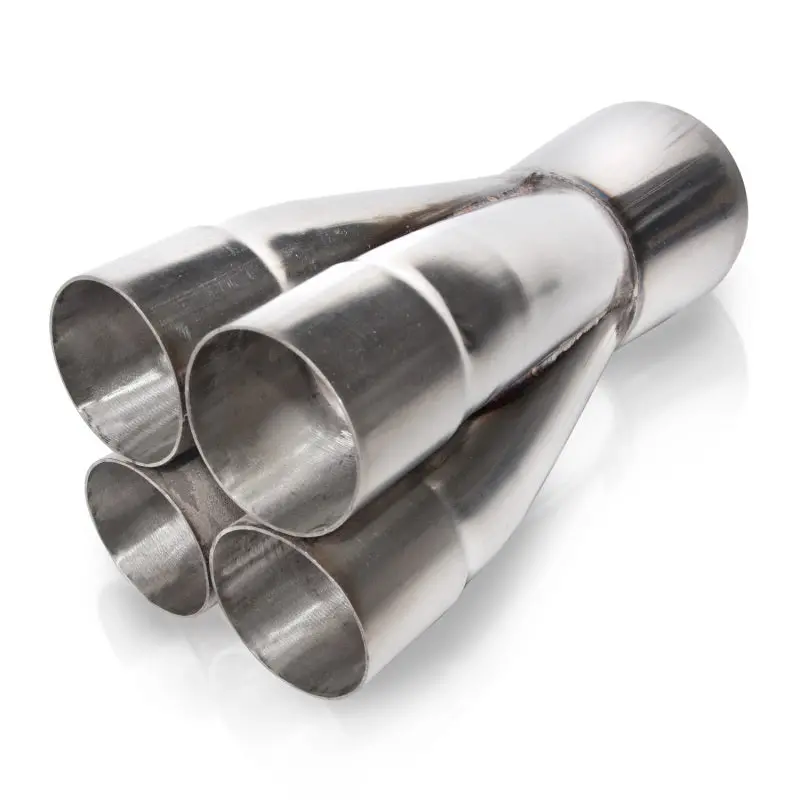 Stainless Works 2.375-Inch Four-Way Merge Collector With 4.5-Inch Od Outlet 1
