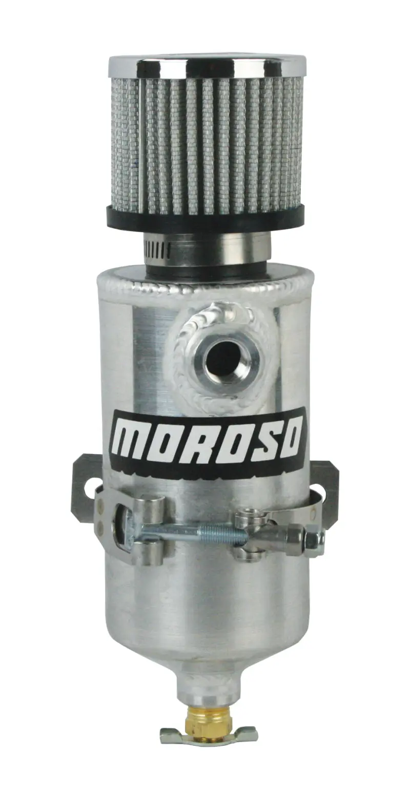 Moroso Aluminum Breather Tank & Catch Can With Dual 3/8" Npt Female Ports 1